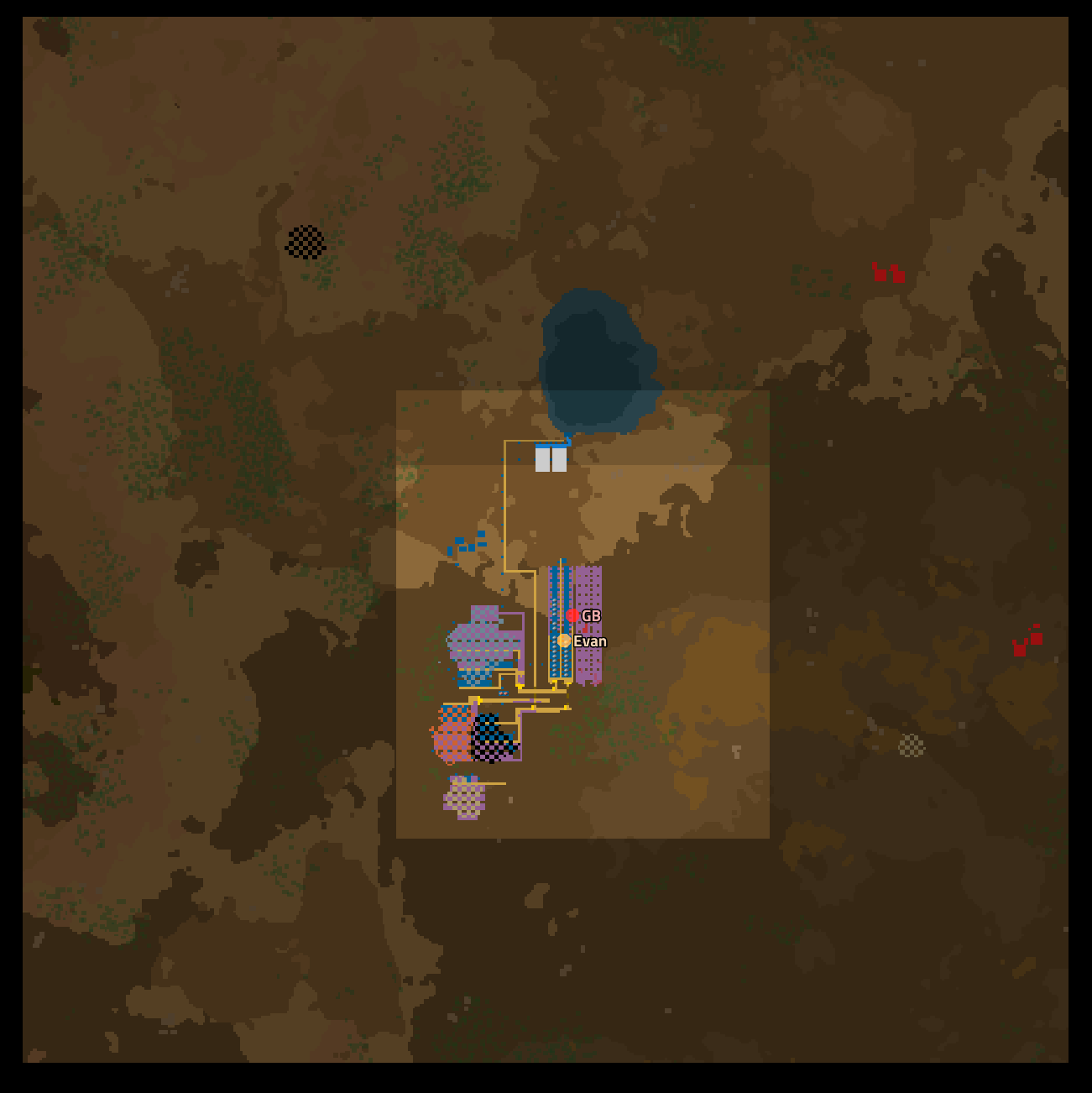 初具雏形的基地